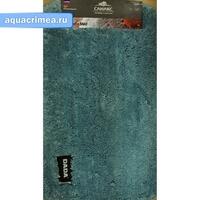 Коврик в ванную синий " СУПЕРЛЮКС" прямоугольный одинарный 500 х 800 мм